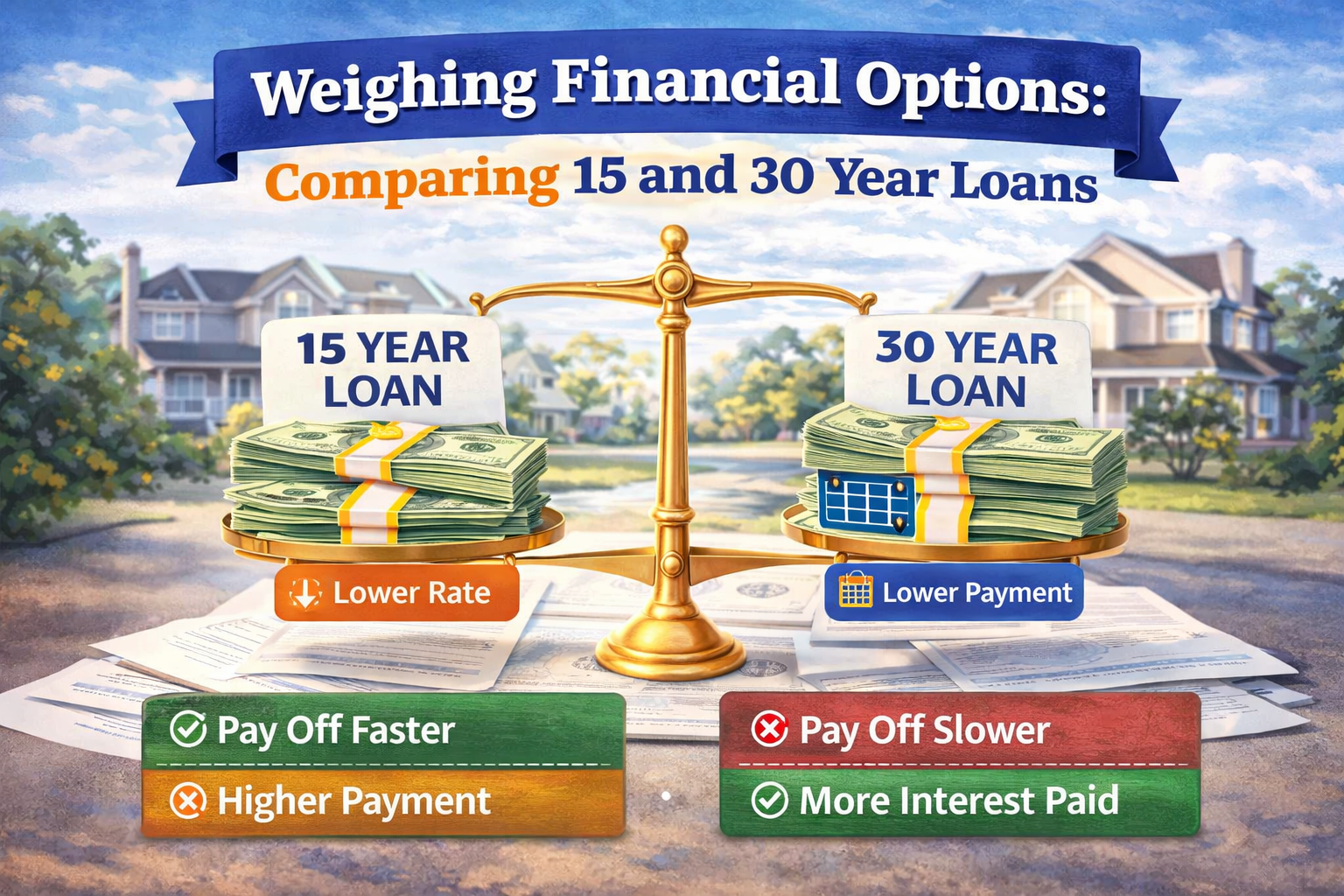 Weighing Financial Options: Comparing 15 and 30 Year Loans