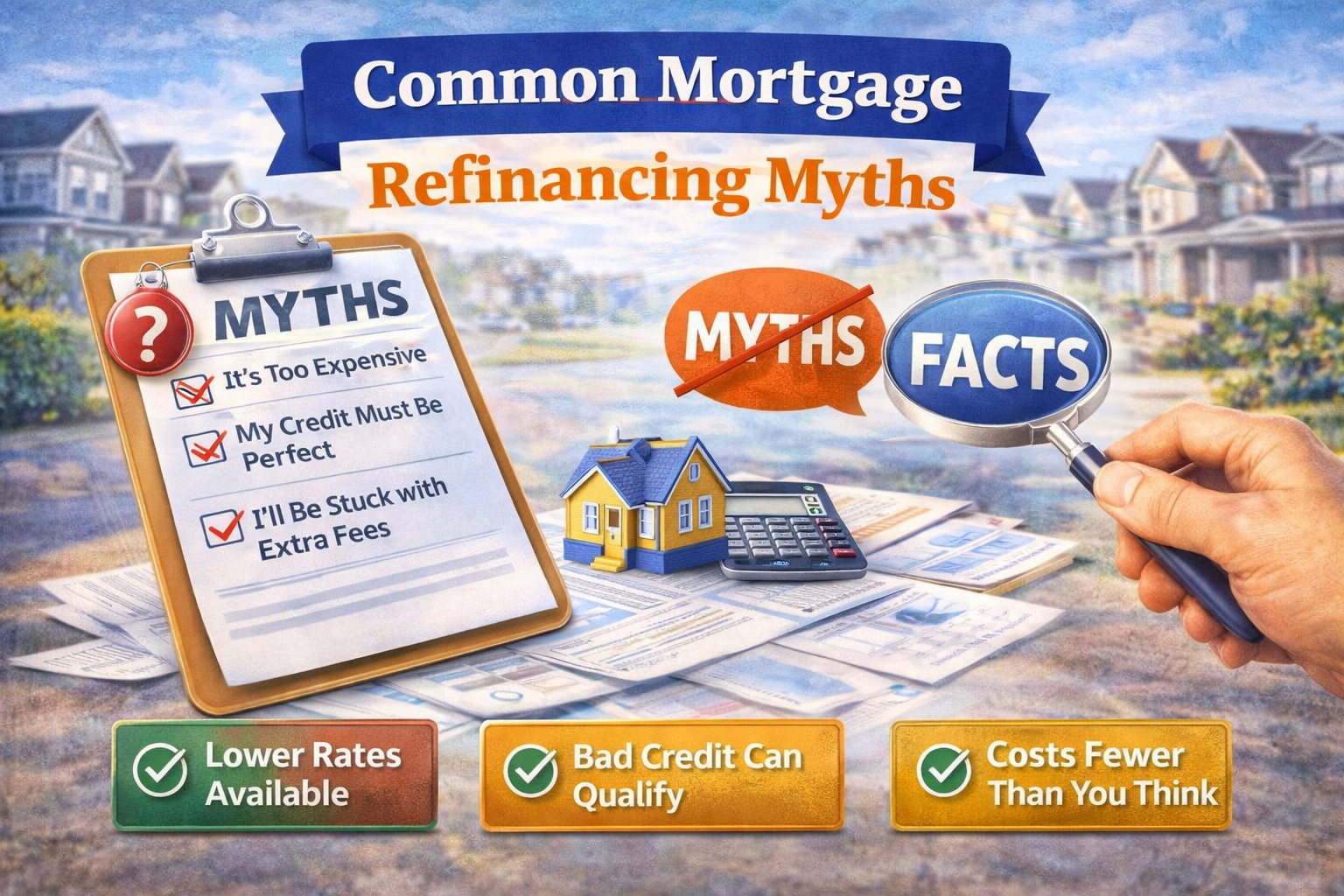 4 Common Mortgage Refinancing Myths
