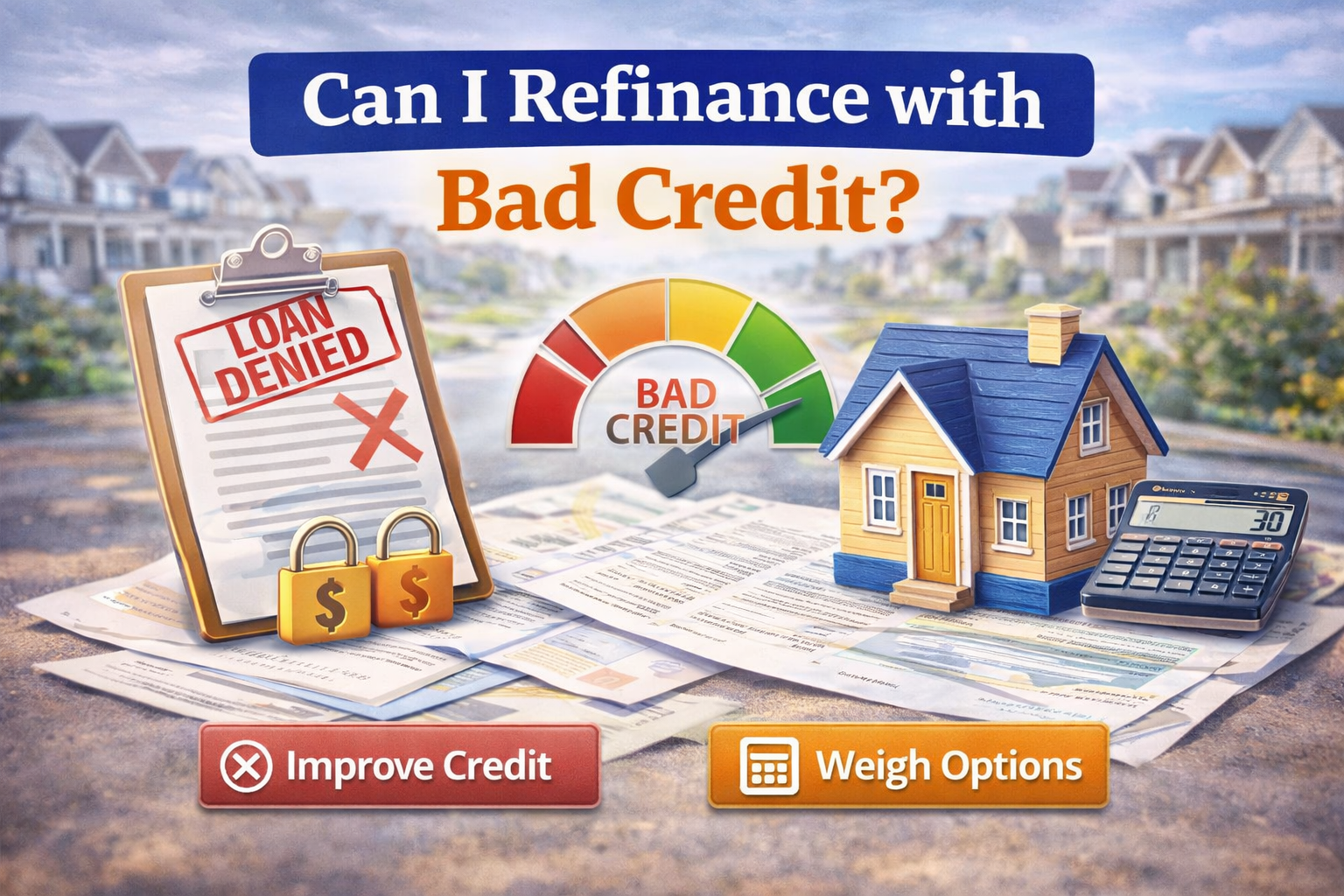 Can I Refinance with Bad Credit?