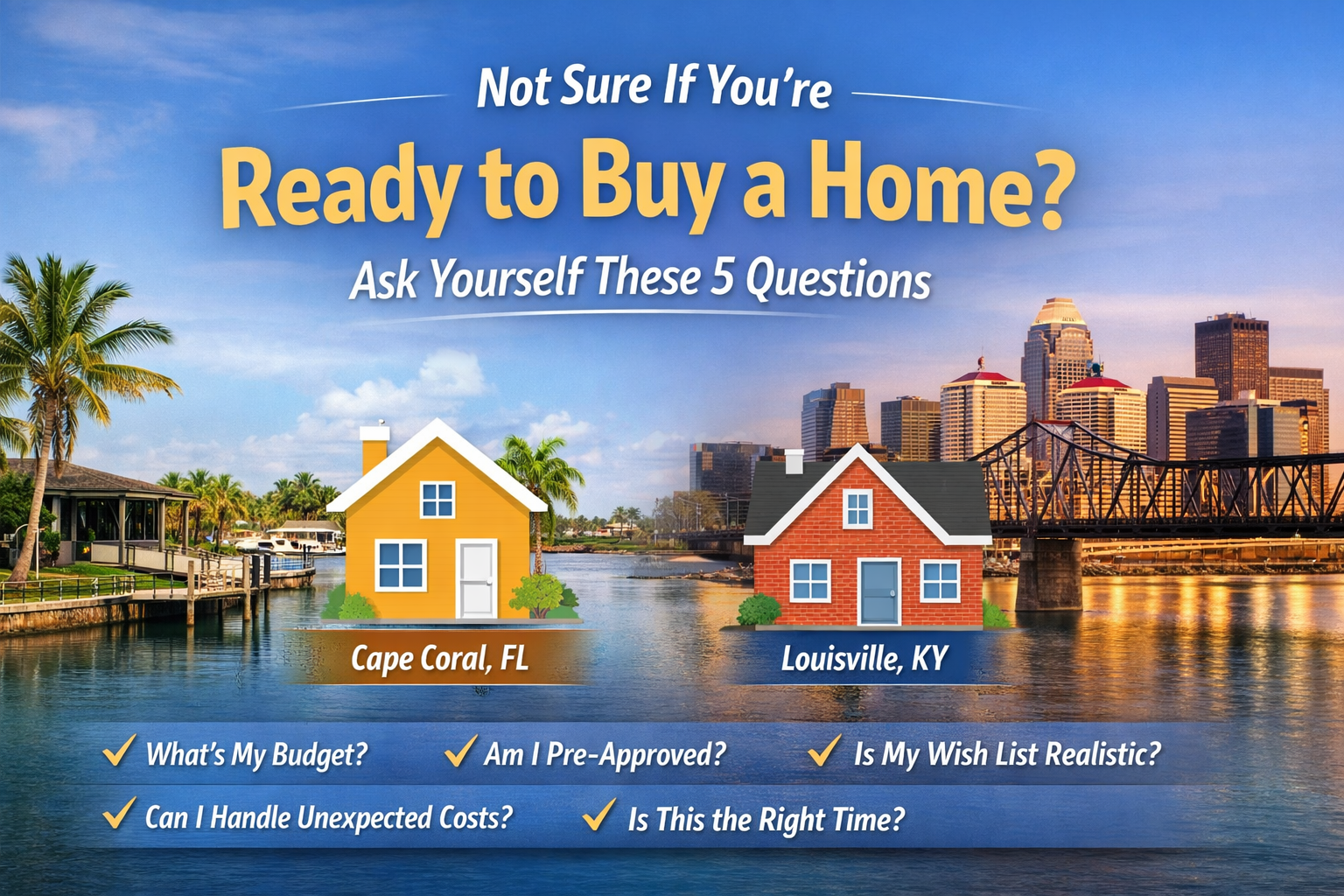 Buying a Home in Cape Coral or Louisville? 5 Questions to Ask First